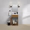 Zenith Zenna Home Oak 18'' Wx35'' Hx16''D Vanity with Wht Cultured Marble Top RBC18KK - alternate 3