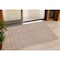 Homeroots 3' X 5' Brown And Beige Geometric Washable Indoor Outdoor Area Rug 594413 - alternate 1