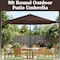 Villacera 9-Foot Outdoor Patio Umbrella, Brown 83-OUT5441 - alternate 4