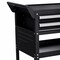 Vevor 4-Tier Tool Cart on Wheels 350lb Rolling Work Cart with Drawer & Pegboard T271401 - alternate 4