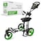 Jovial 3 Wheel Golf Push Pull Cart with Built-in Seat for Relaxation JOVGFST89 - alternate 1