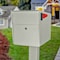 Mail Boss Locking Security Post-Mount Mailbox, Cream White, USPS Approved 805924 - alternate 6