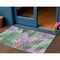 Homeroots 3' X 5' Sage And Mint Green Floral Washable Indoor Outdoor Area Rug 611120 - alternate 1