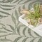 Homeroots 9' X 12' Ivory And Green Palm Leaf Indoor Outdoor Area Rug 551427 - alternate 4