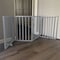 Amerihome 72 inch Freestanding 4-Panel Folding Wood Pet Gate - Grey WFPGG4 - alternate 3