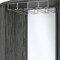 Homeroots 75in Gray Wood Corner Bar Cabinet With Two Doors 552292 - alternate 3