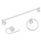 Boston Harbor Venetian Bath Hardware Set, Steel/Stainless Steel/Zinc, Chrome, 3-Piece, For: Bathroom 5003C - alternate 1