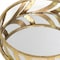 Homeroots 14in Gold Round Metal Geometric Vanity Tray 274456 - alternate 3