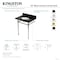 Kingston Brass 30-Inch Black Granite Console Sink with Stainless Steel Legs, 8-Inch, 3-Hole KVPK30K87ST - alternate 2