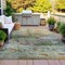 Homeroots 3' X 5' Olive Green Gold And Gray Abstract Washable Indoor Outdoor Area Rug 631449 - alternate 4