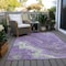 Homeroots 10' X 14' Purple Mint Green And Ivory Abstract Washable Indoor Outdoor Area Rug 618207 - alternate 3