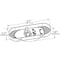 Grote Lighting SuperNova Oval LED Clearance & Marker Lights, Amber, 12V, Polycarbonate,  54183 - alternate 3