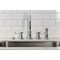 Kingston Brass Double-Handle Widespread Kitchen Faucet with Brass Sprayer, Polished Chrome KS2791BPLBS - alternate 3