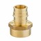 Thrifco Plumbing 1/2" x 3/4" Brass Adapter F1960 x FPT Lead Free - (PEX A) 7920073 - alternate 1