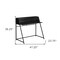 Homeroots 47" Black Wood and Metal Sled Computer Desk 489850 - alternate 4