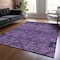 Homeroots 5' X 8' Eggplant Purple And Plum Floral Washable Indoor Outdoor Area Rug 588889 - alternate 3