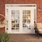 Vdomdoors Front Exterior Prehung Metal-Plastic Double Doors Clear Glass / MANUX 8100 White Silk / Office Comm MANUX8100DEXD-WS-W16+72+16xH80+14-RH-I - alternate 3