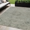 Homeroots 5' X 8' Sage And Beige Floral Washable Indoor Outdoor Area Rug 604247 - alternate 1