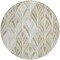 Homeroots 8' Khaki Tan And Beige Round Geometric Washable Indoor Outdoor Area Rug 589232 - alternate 4