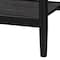 Baxton Studio Shirin Mid-Century Beige Fabric and Black Wood Queen 5-Piece Bedroom Set 255-14152-14151-14150-14149-14149-ZORO - alternate 4