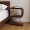 Homeroots 24" Chestnut Solid Wood Zig Zag Nightstand 651617 - alternate 5