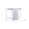 Homeroots Fold-out Organizer and Craft Desk 402073 - alternate 2