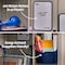 Lockermate By Bostitch 7-Piece Locker Organizer Kit, Locker Shelf, Mirror, Whiteboard, Storage Cup & Dry Erase Marker, Blue 5086-NVY - alternate 4
