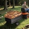 Vevor Steel Dump Cart 17 Cu. Ft 600LB for ATV/UTV Trailer Tow Behind Heavy Duty BTC002E - alternate 5