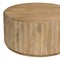 Homeroots 36" Brown Solid Wood Round Drum Coffee Table 635425 - alternate 4
