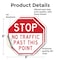 Signmission Stop No Traffic Past This Point, 6 inch X 6 inch, Vinyl Decal, 2PK OC-D-2PACK-6-280 - alternate 2