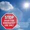 Signmission Stop Door for Emergency Use Only, 10 inch X 10 inch, Aluminum Metal Signs, 2PK OC-A-2PACK-10-279 - alternate 4