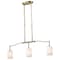 Nuvo Liam, 3 Light Island Pendant, Burnished Brass, White Opal Glass 60/8208 - alternate 5