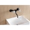Kingston Brass Double-Handle Wall Mount Bathroom Faucet, Matte Black KS2110PX - alternate 4