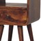 Homeroots 22" Chestnut Solid Wood One Drawer Nightstand 722542 - alternate 3