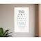 Homeroots Eye Chart I 2 White Framed Print Wall Art 407446 - alternate 2