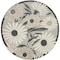 Homeroots 8' Beige Round Floral Indoor Outdoor Area Rug 527637 - alternate 3