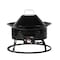 Homeroots 50000 BTU 19in Black Steel Propane Portable Tabletop Round Fire Pit 714430 - alternate 4