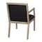 Regency Regent WallGuard Guest & Reception Waiting Room Wood Side Chair - Noble Oak / Black Vinyl 9875NOBK - alternate 5