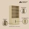 Manhattan Comfort Rivington 40in Bookcase Cabinet in Natural Oak - Set of 2 2-BC006-NA - alternate 4