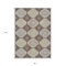 Homeroots 5' X 8' Chocolate And Beige Floral Washable Indoor Outdoor Area Rug 610746 - alternate 5