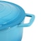 Megachef 5 Quarts Round Enameled Cast Iron Casserole with Lid in Blue MG-CR25AB - alternate 6