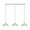 Z-Lite Lunelle Brushed Nickel 3 Light Linear Chandelier 3051P12-3L-BN - alternate 2