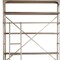 Homeroots Brown Nickel and Solid Wood Six Tier Bookcase with Four Drawers 392223 - alternate 3