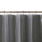 Homeroots 72" Dark Gray Waffle Weave Fabric Shower Curtain Liner and Hooks Set 484083 - alternate 3