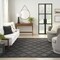 Homeroots 12' X 15' Charcoal And Black Trellis Indoor Outdoor Area Rug 545215 - alternate 3