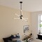 Vaxcel Avalon 3-Light 27 in W Matte Black Pendant Light with Frosted White Shade, Integrated LED P0425R - alternate 4