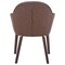 Leisuremod Elias Dining Chair Upholstered in Leather Velvet and Powder Coated Iron Legs, 2PK EDC21BR-2 - alternate 5