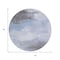 Homeroots 8' Sky Blue Gray And Ivory Round Abstract Washable Indoor Outdoor Area Rug 616858 - alternate 5