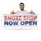Signmission Smoke Shop Now Open, 18 Inch x 48 Inch, Vinyl Banner B-30857 - alternate 3
