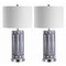 Jonathan Y Sulka 27 in. Ceramic/Iron Contemporary USB Charging LED Table Lamp, Navy/Chrome, 2PK JYL6615A-SET2 - alternate 6